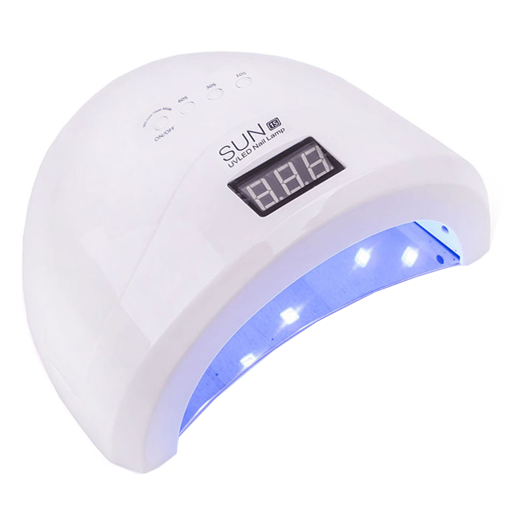 Лампа для маникюра UV LED SUN 1s белая 48 Вт